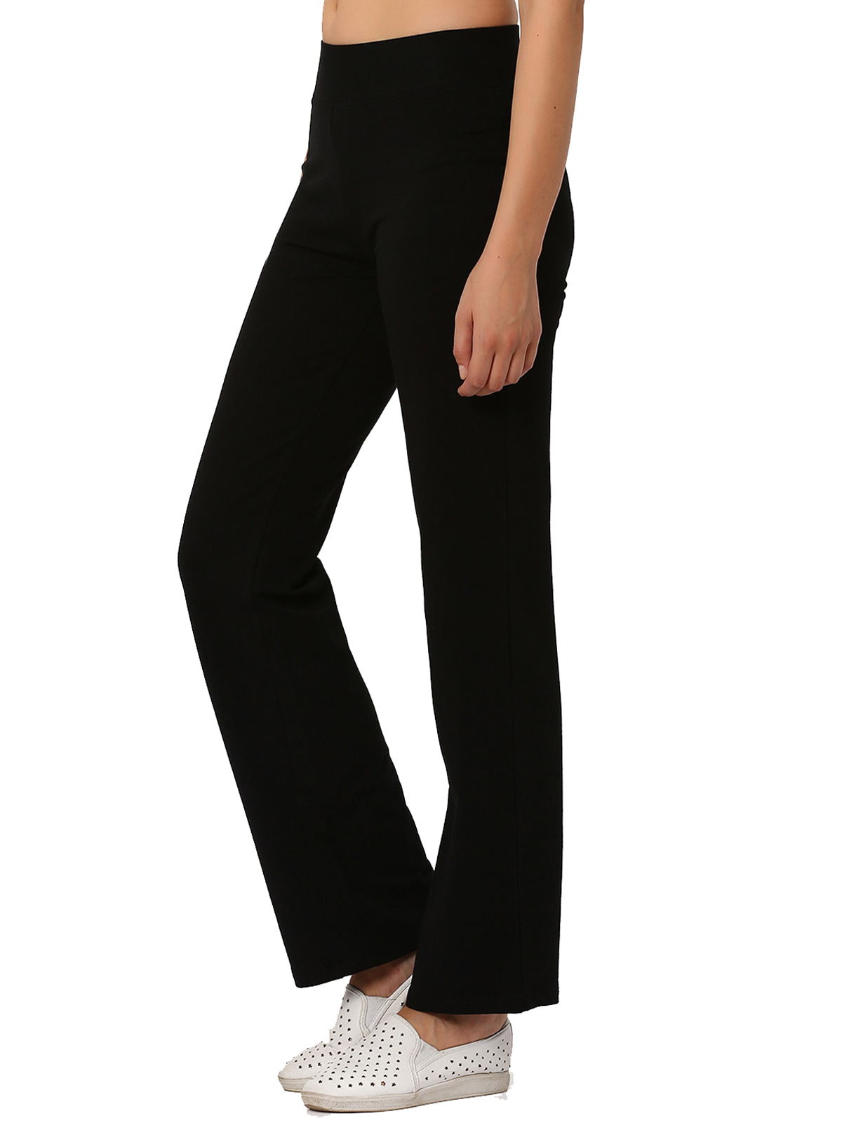 Marks and Spencer M&5 BLACK Stretch Cotton Rich StraightLeg