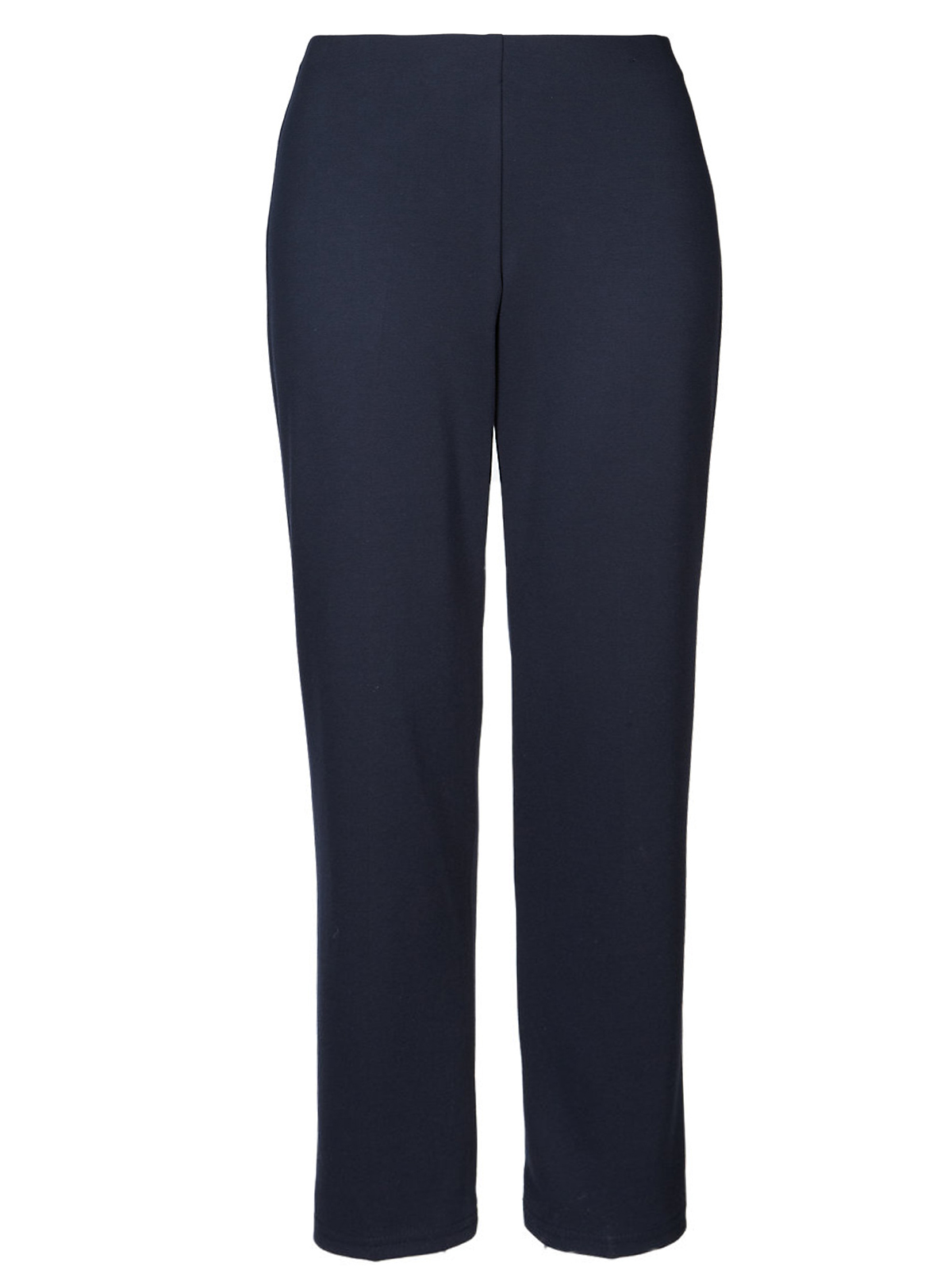 Marks and Spencer - - M&5 NAVY Slim Leg Pull On Ponte Trousers - Size 8 ...