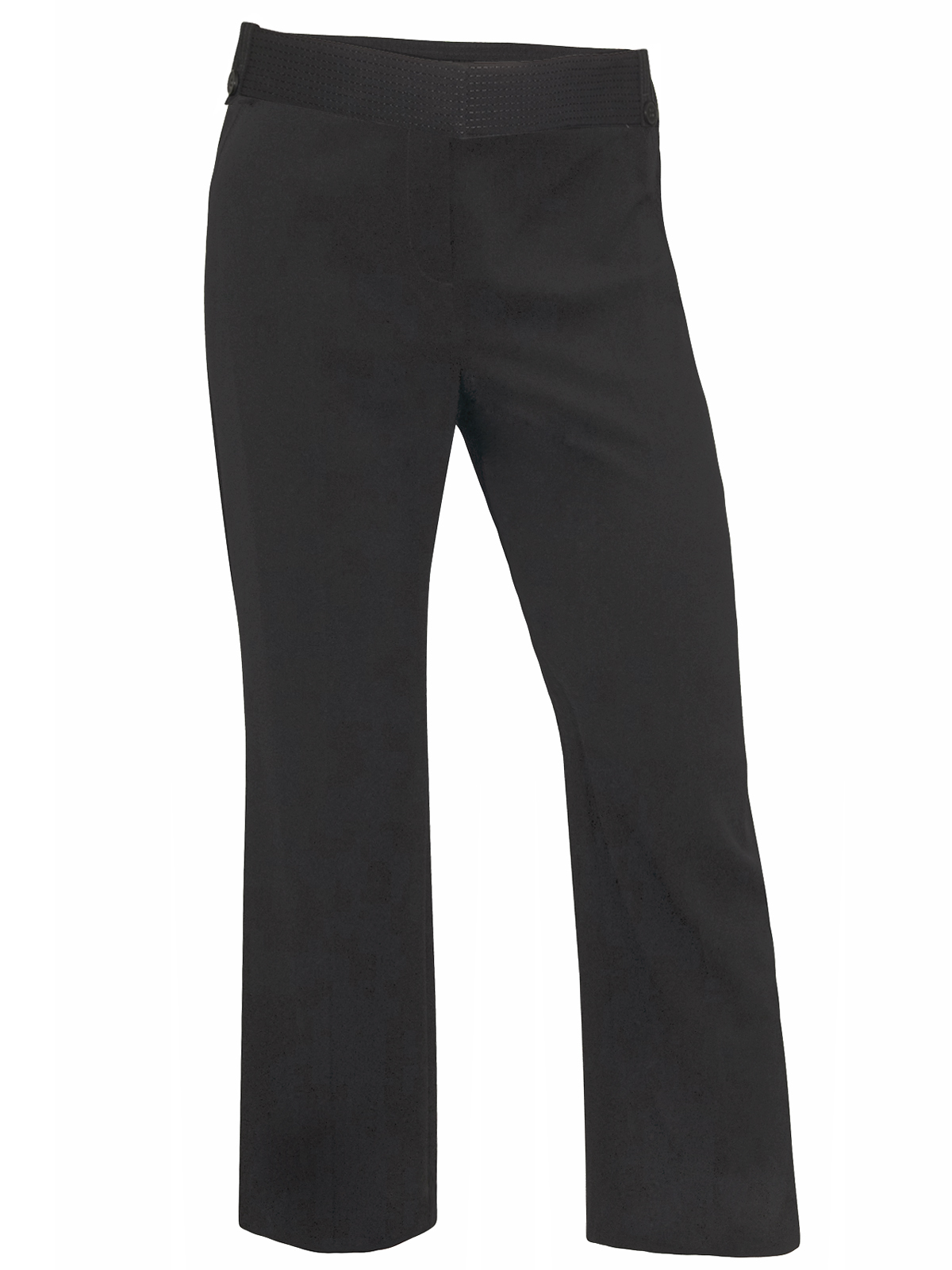 Marks and Spencer - - M&5 BLACK Stitched Waist Bootleg Trousers - Size ...