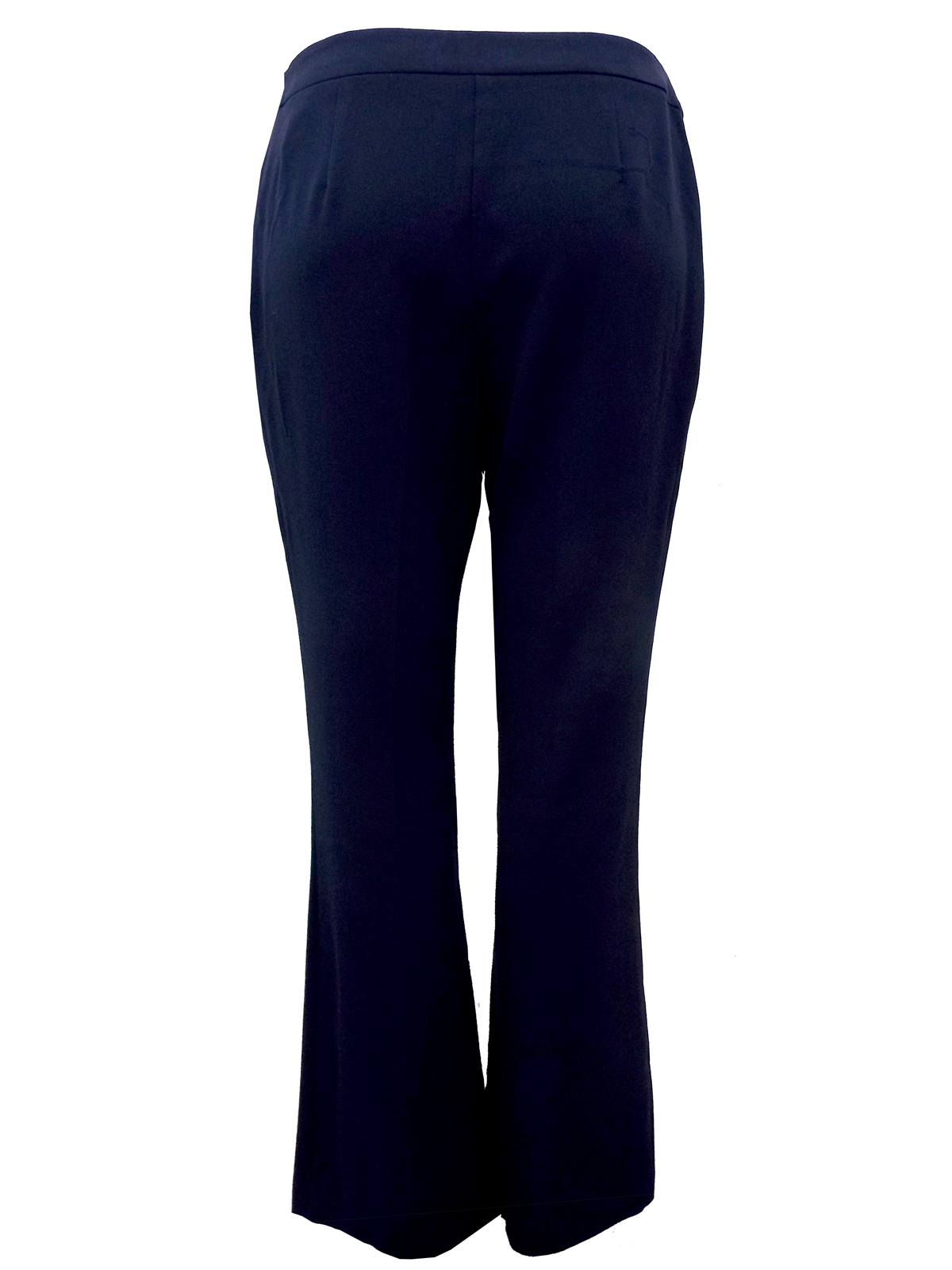 Marks and Spencer - - M&5 NAVY Flat Front Side Zip Flare Bootleg ...