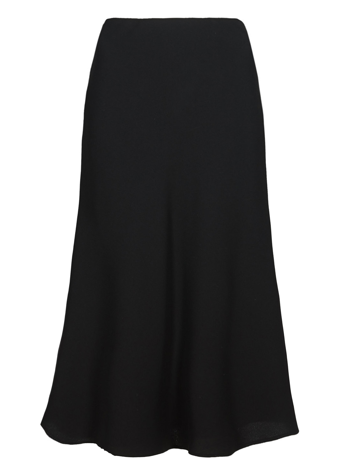 Marks and Spencer - - M&5 BLACK Crêpe Long A-line Skirt - Size 10