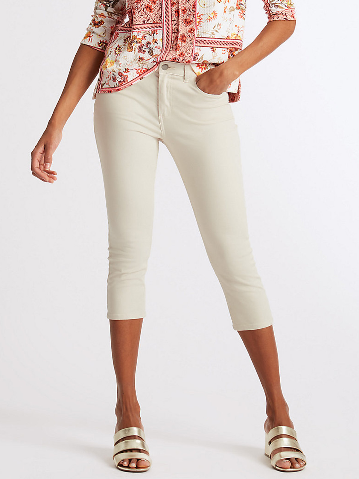 Marks and Spencer - - M&5 NATURAL Super Skinny Cropped Denim Jeans ...