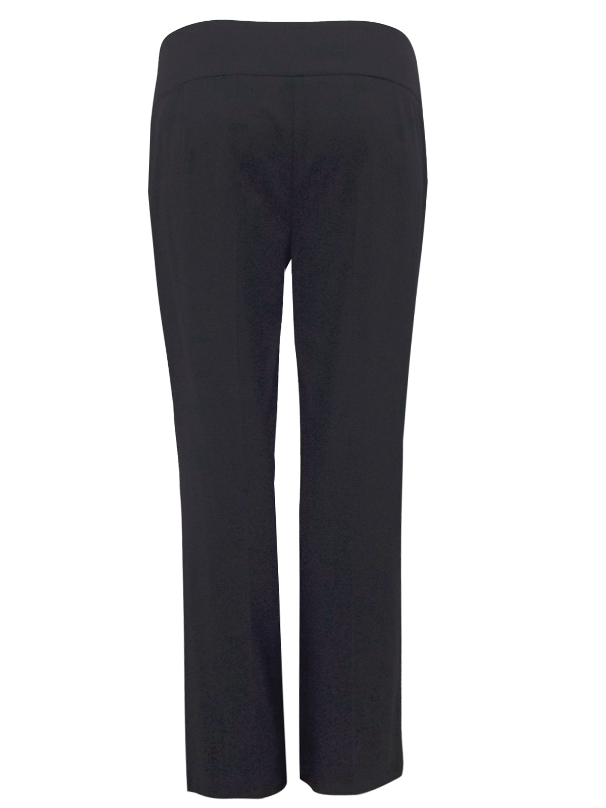 Marks and Spencer - - M&5 BLACK Slim Bootleg Wide Waist Trousers - Size 12