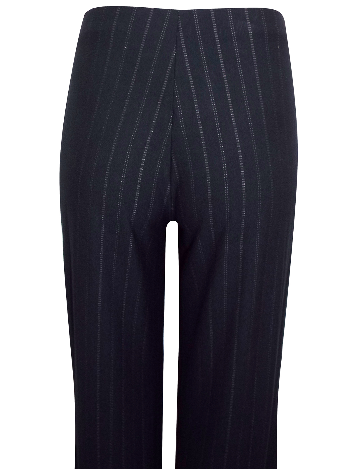 Marks and Spencer - - M&5 BLACK Pinstripe Wide Leg Trousers - Size 12 to 18