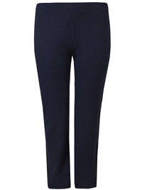 M&5 NAVY Cotton Rich Straight Leg Joggers - Plus Size 18 to 32 M&5 NAVY Cotton Rich Straight Leg Joggers - Plus Size 18 to 32