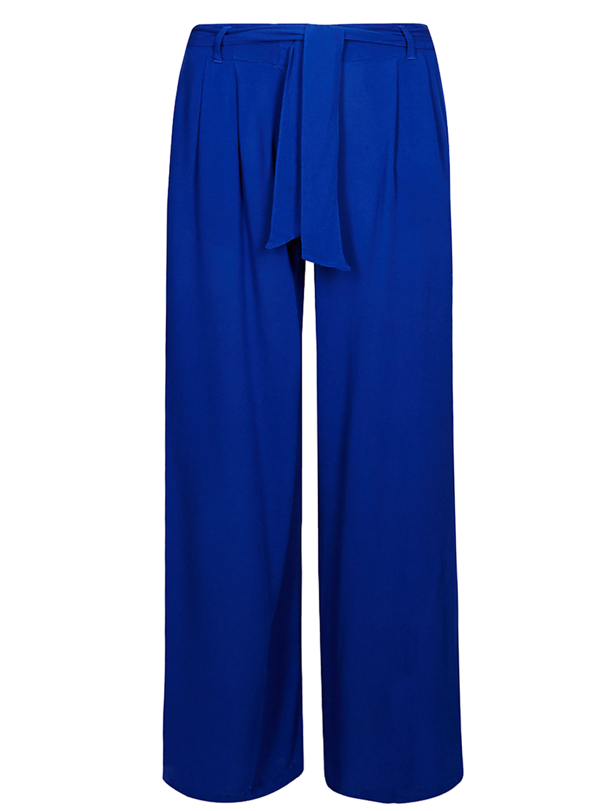 Marks and Spencer - - M&5 COBALT Pleated Wide Leg Trousers - Size 8 to ...