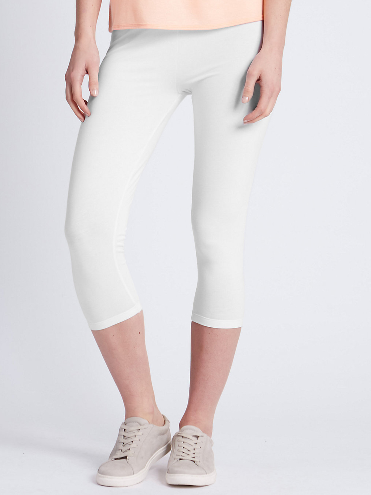 white pull on leggings