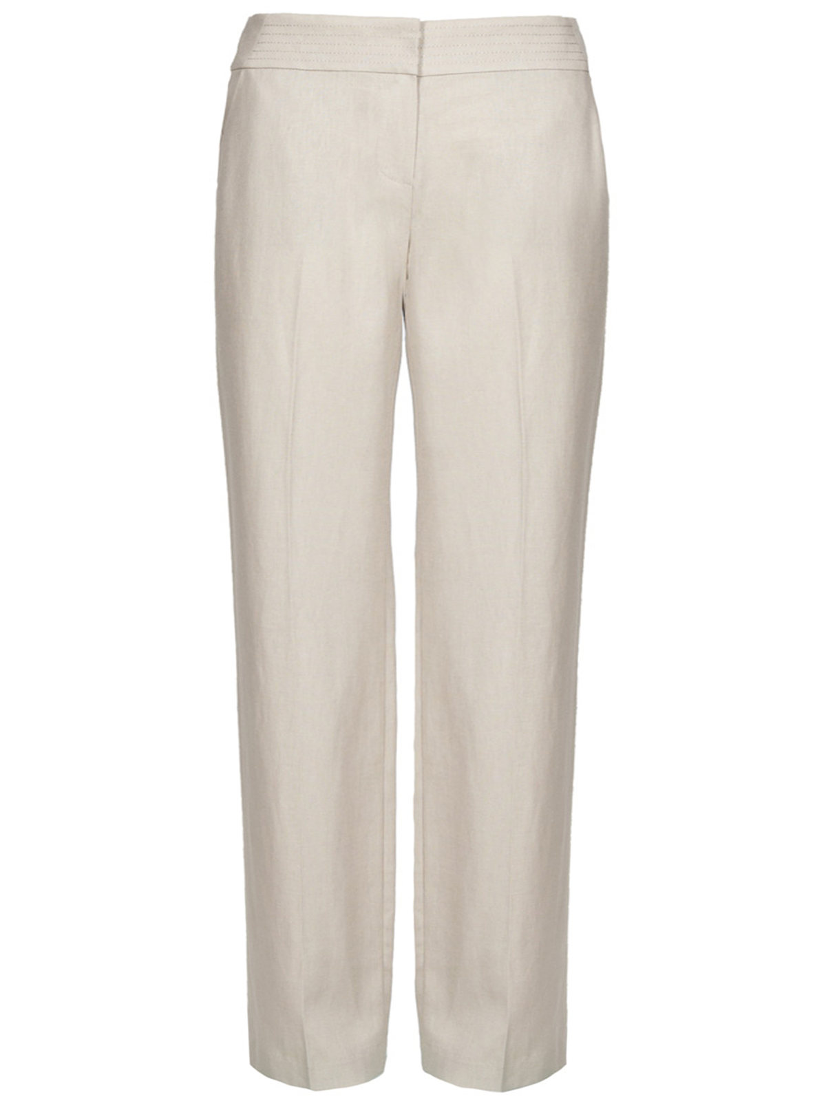 Marks and Spencer - - M&5 STONE Linen Blend Wide Waistband Trousers ...