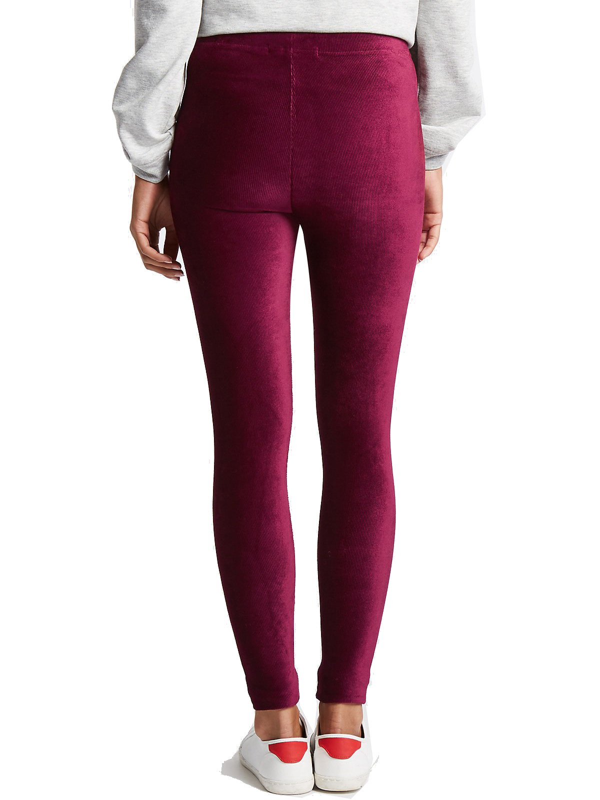 Marks and Spencer M&5 Collection BERRY Soft Rib Cord Skinny Fit