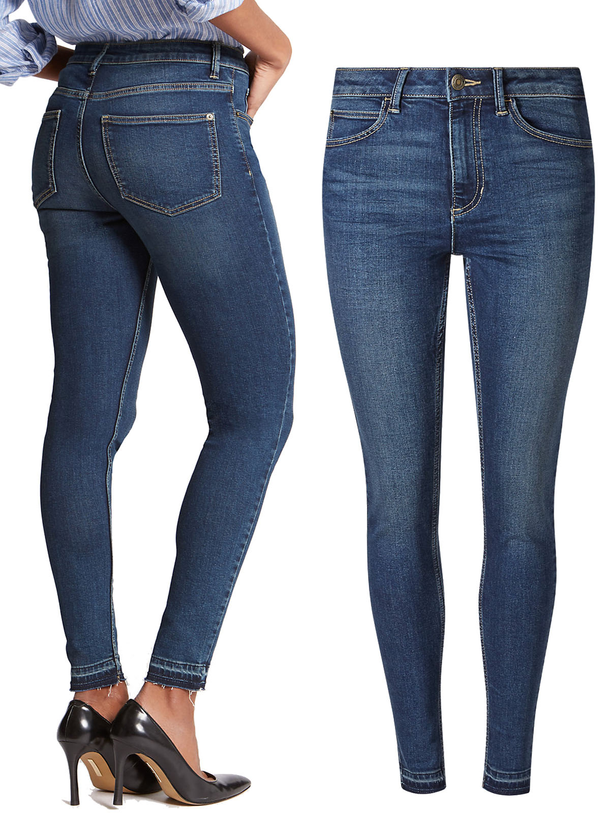 m&s indigo jeans