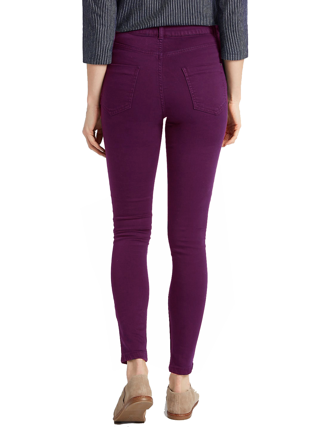 Marks and Spencer - - M&5 PLUM Mid Rise Super Skinny Jeans - Size 8 to 18