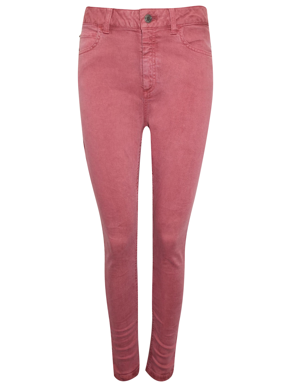Marks and Spencer - - M&5 ROSE-PINK Mid Rise Super Skinny Jeans - Size 12
