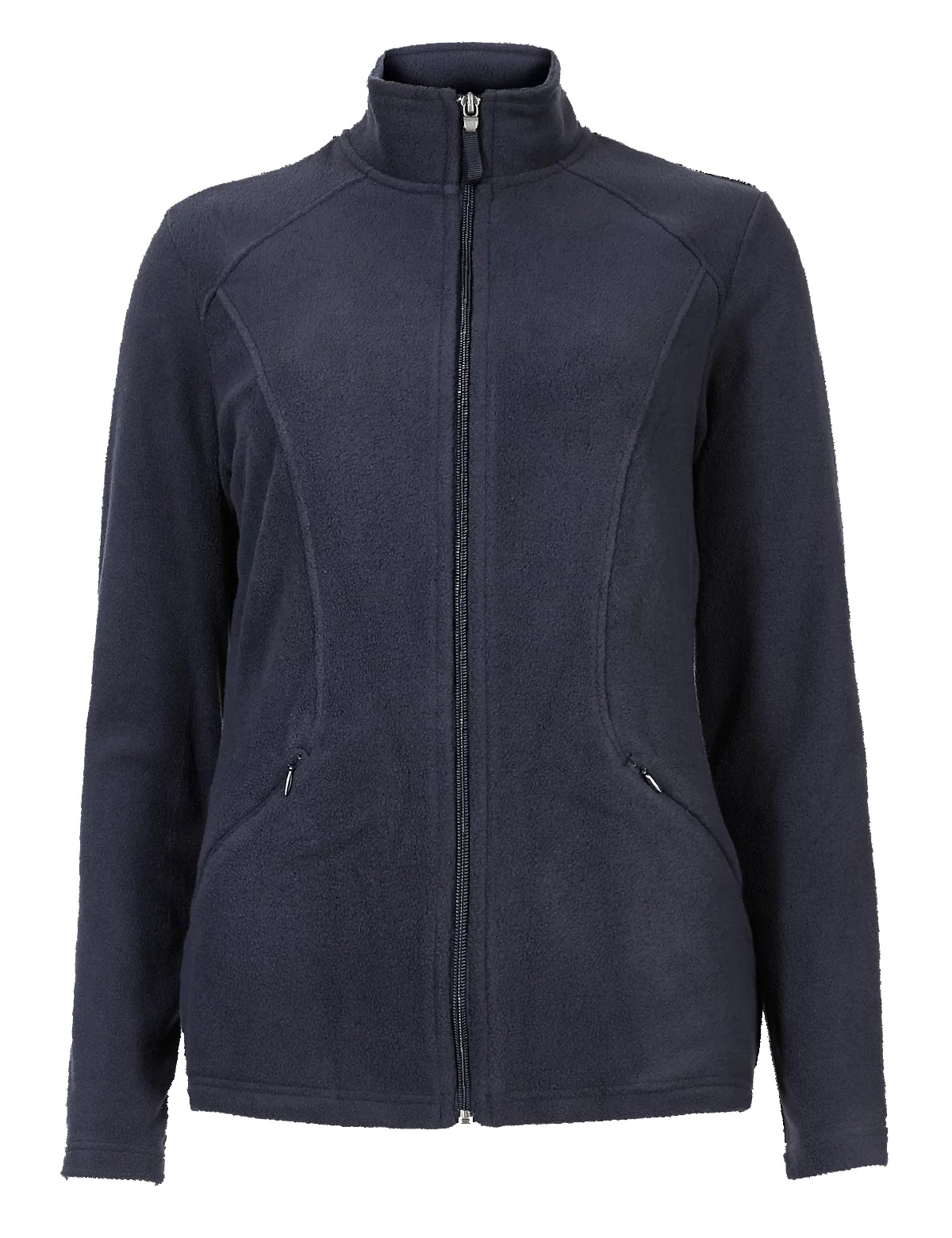 Marks and Spencer - - M&5 NAVY Panelled Fleece Jacket - Plus Size 16 to 22