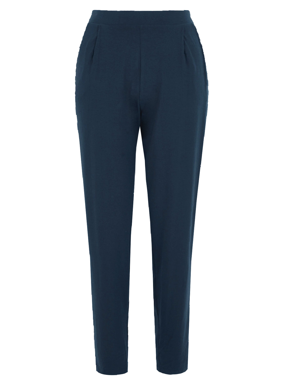 Marks and Spencer - - M&5 NAVY Jersey Tapered Ankle Grazer Trousers ...