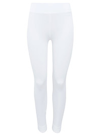 M&5 WHITE High Waisted Leggings - Size 8 to 24
