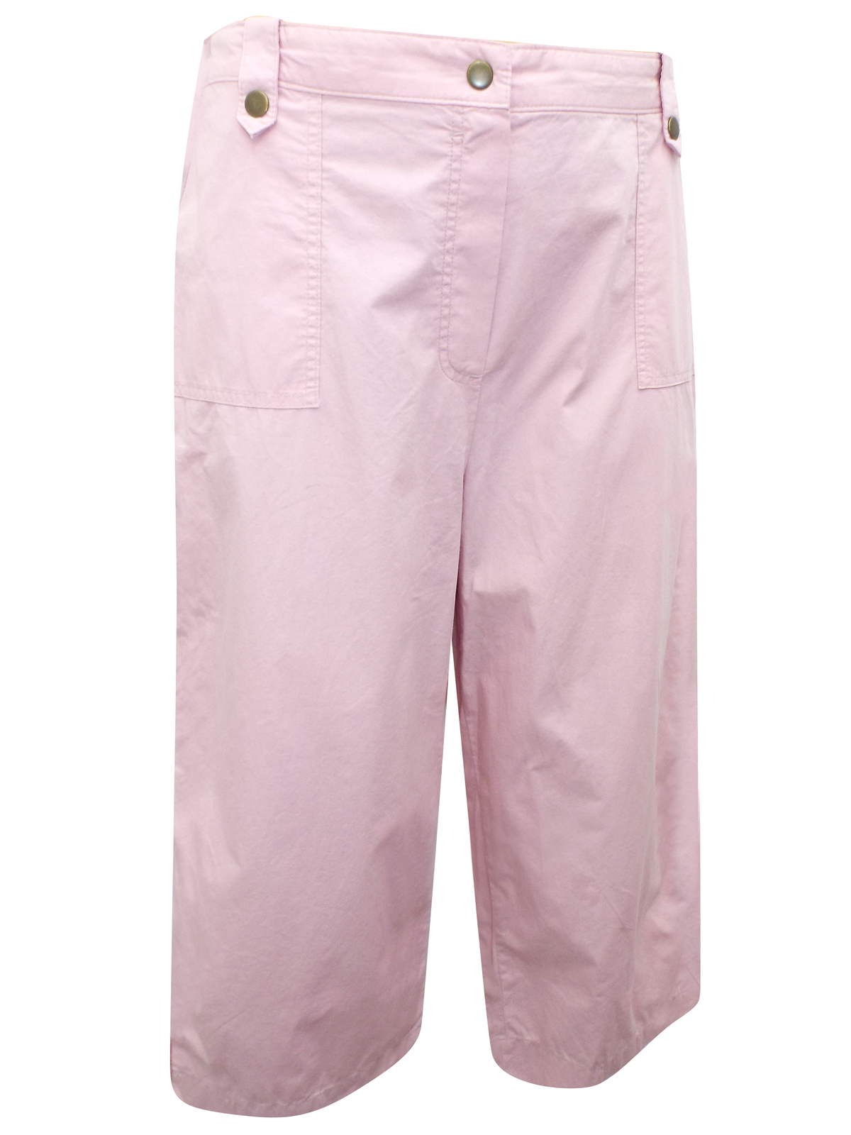 Marks and Spencer M&5 PINK Pure Cotton Cropped Trousers Size 18 to 22