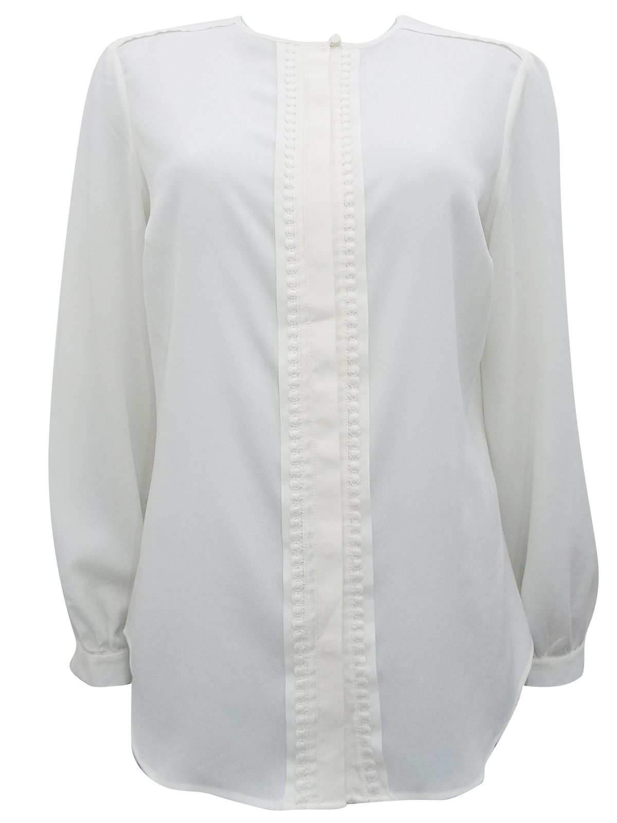 Marks and Spencer - - M&5 IVORY Long Sleeve Blouse - Size 8 to 22