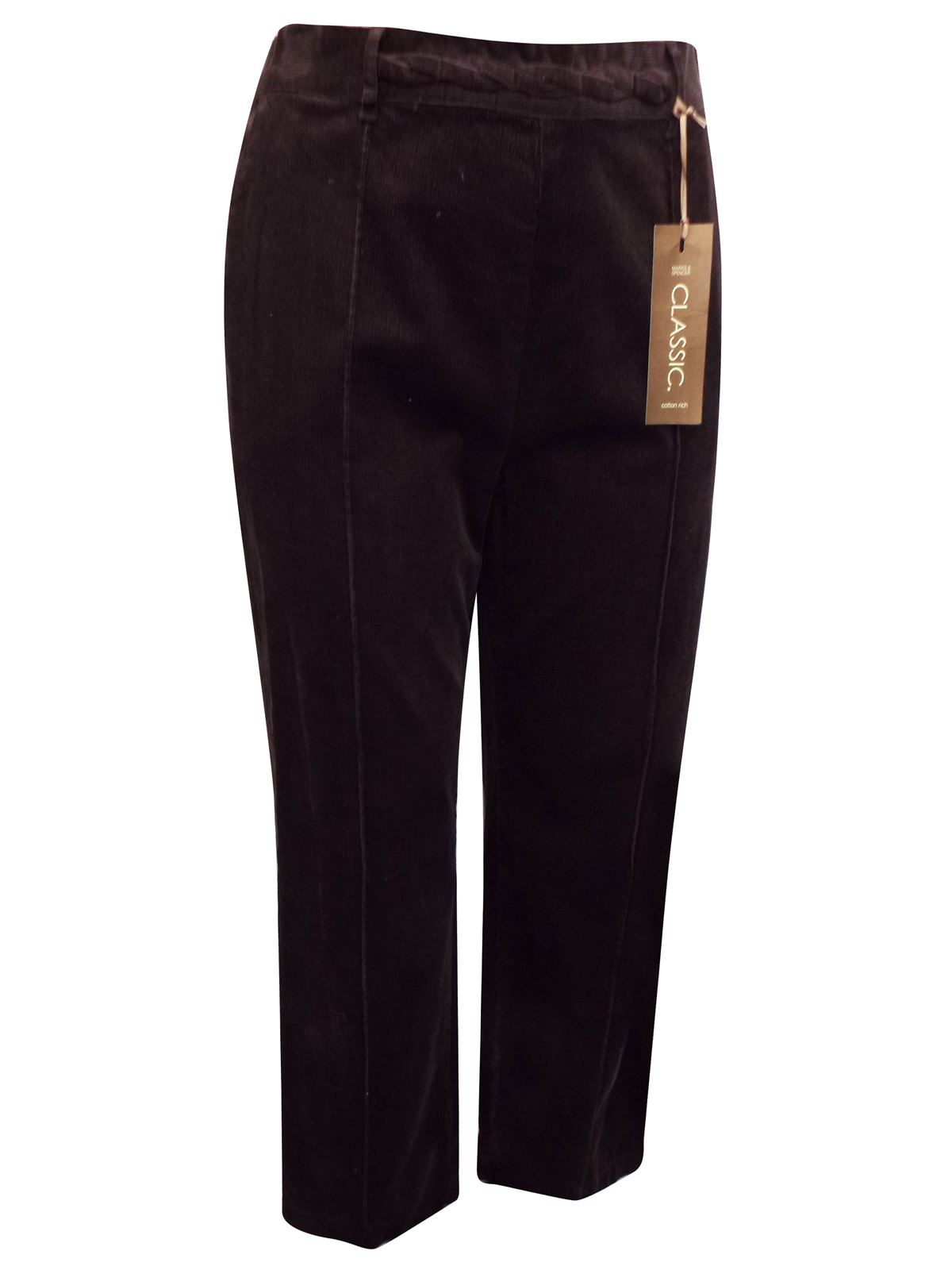 Marks and Spencer - - M&5 MINK Cotton Rich Straight Leg Cord Trousers ...