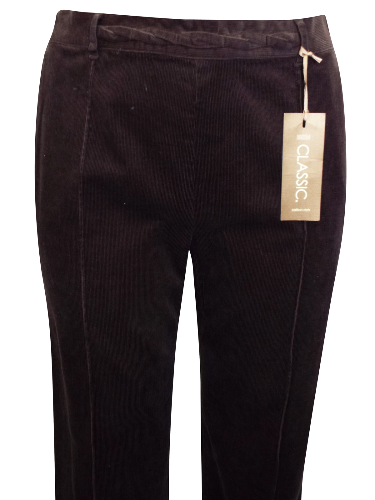 Marks and Spencer - - M&5 MINK Cotton Rich Straight Leg Cord Trousers ...