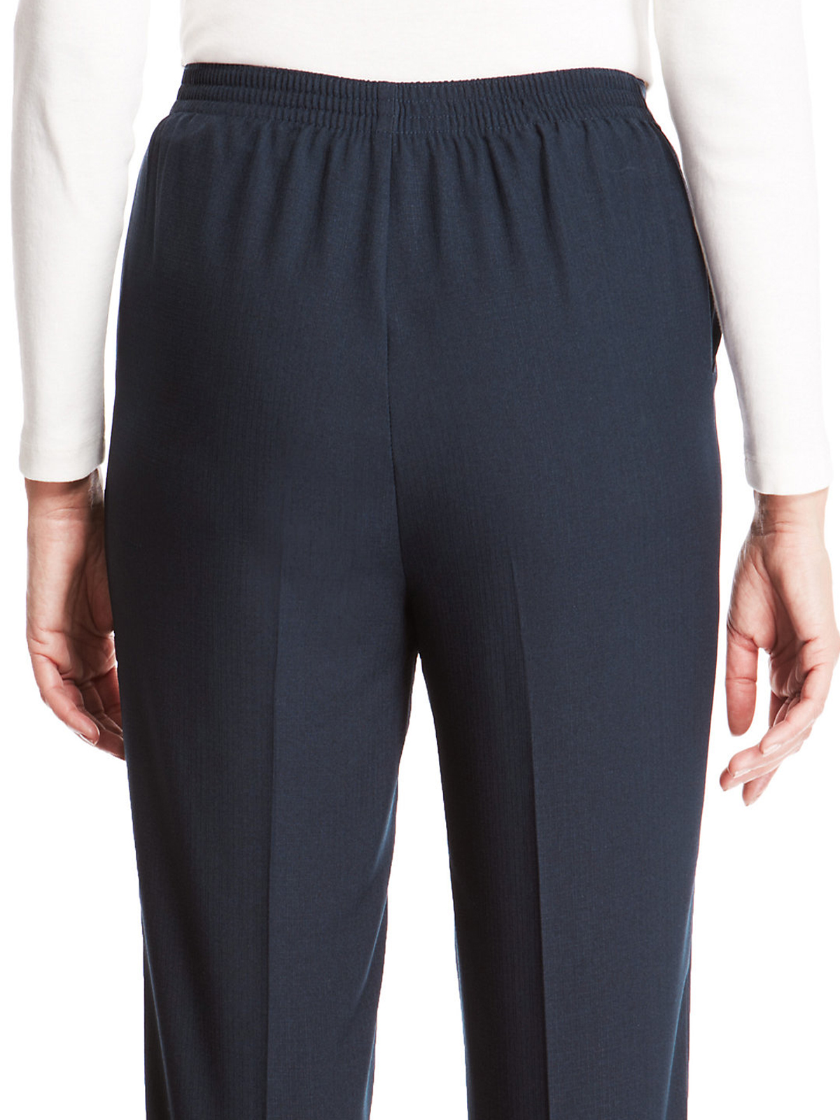 Marks and Spencer - - M&5 NAVY Pull On Trousers - Size 8 to 24