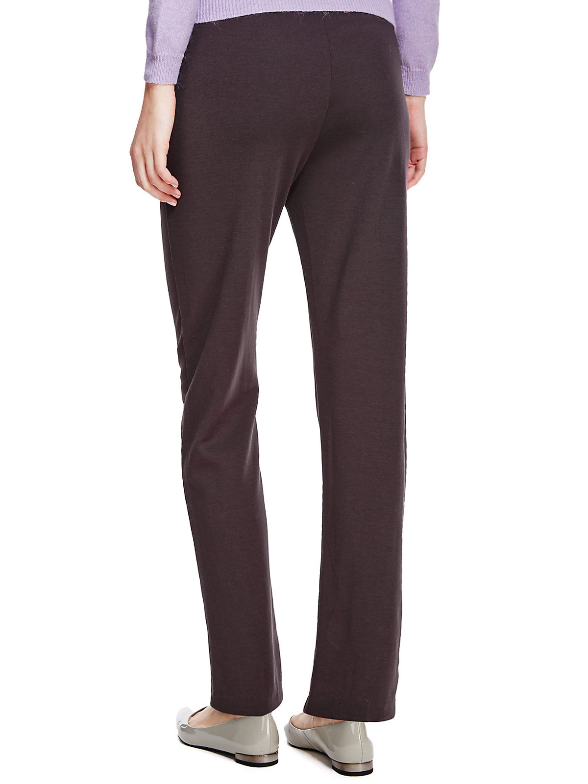 Marks and Spencer - - M&5 GRAPE Straight Leg Side Pocket Ponte Trousers ...