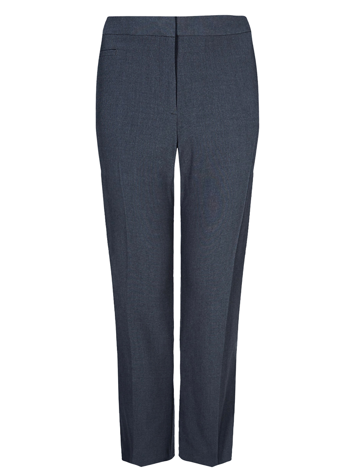 Marks and Spencer - - M&5 CHARCOAL Flat Front Bootleg Trousers - Size ...