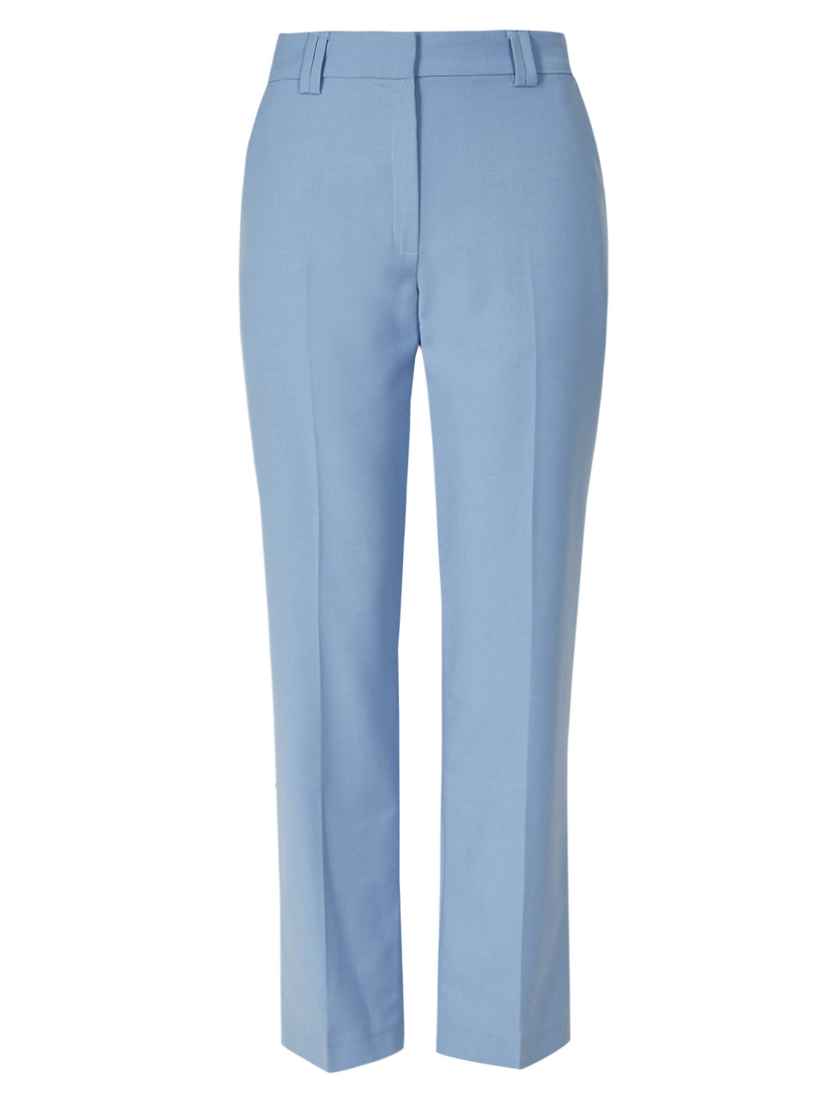 Marks and Spencer - - M&5 PERIWINKLE Straight Leg Trousers - Plus Size ...