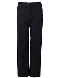 M&5 P3R UNA NAVY Wide Leg Utility Style Trousers - Size 10 to 22