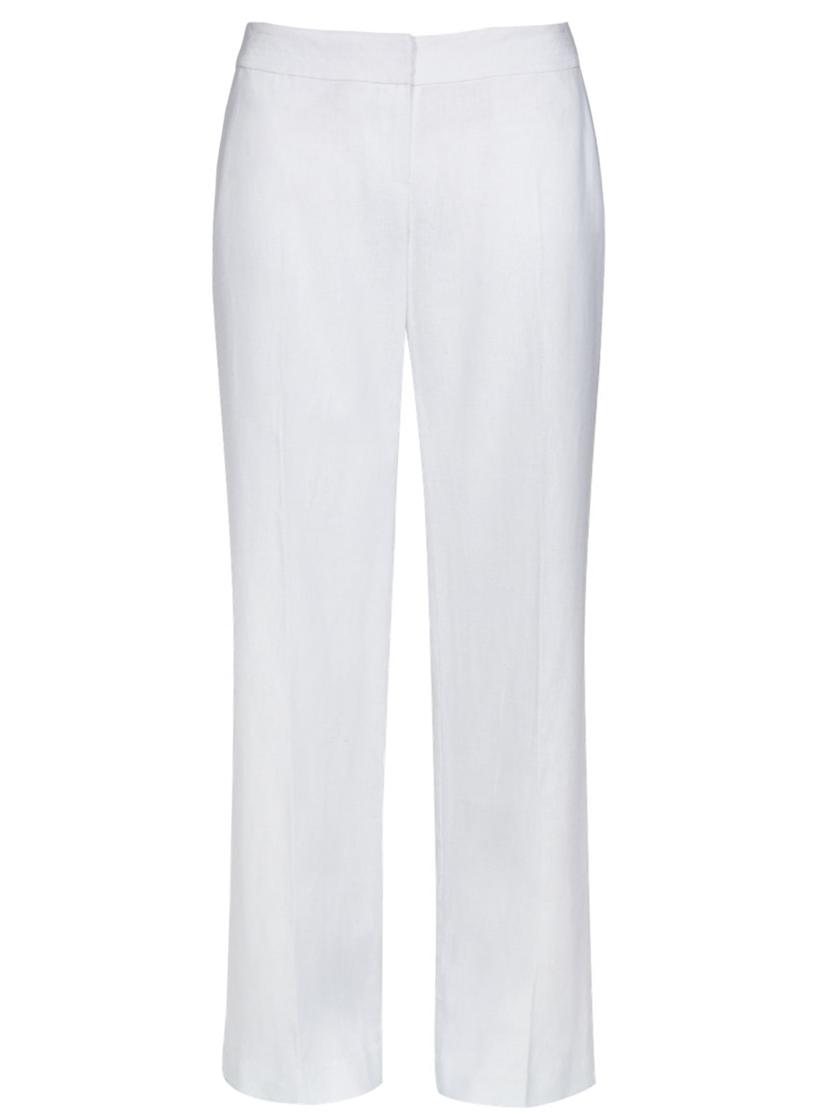 Marks and Spencer - - M&5 WHITE Linen Blend Wide Waistband Trousers ...