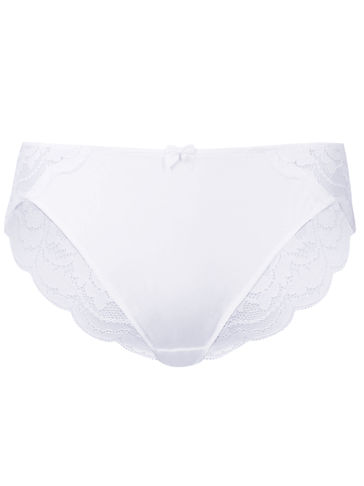 Marks and Spencer - - M&5 WHITE Ornate Lace High Leg Knickers - Size 10 ...