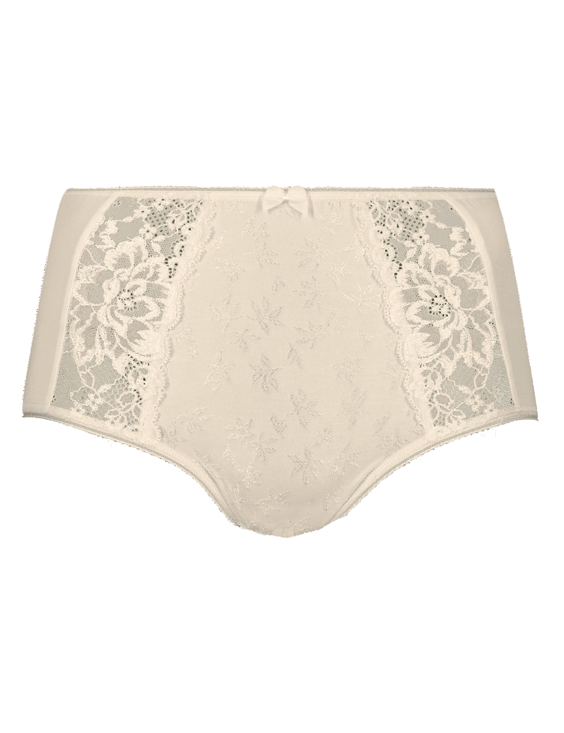 Marks and Spencer - - M&5 ALMOND Jacquard Lace High Rise Full Briefs ...