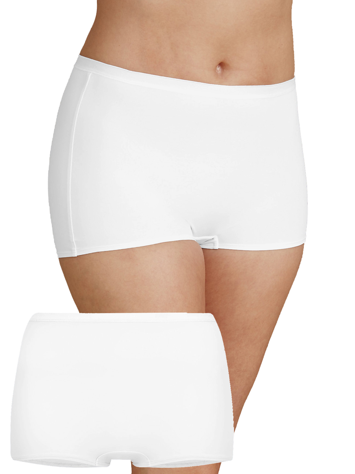 Marks and Spencer IRREGULAR M&5 WHITE Light Control No VPL Shaping Shorts Size 8 to 18