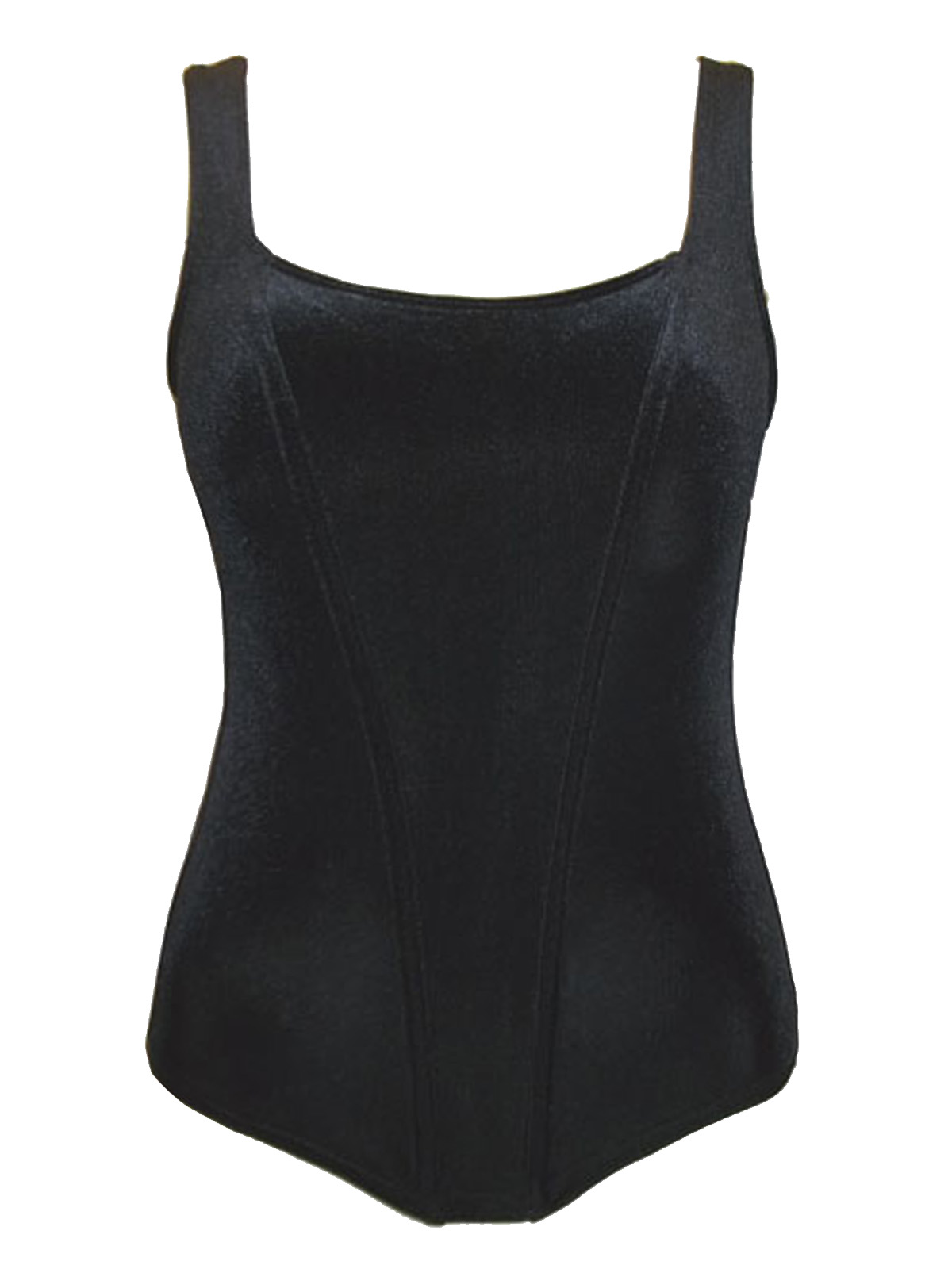 Marks and Spencer - - M&5 BLACK Velour Shaping Vest Top - Size 8 to 14