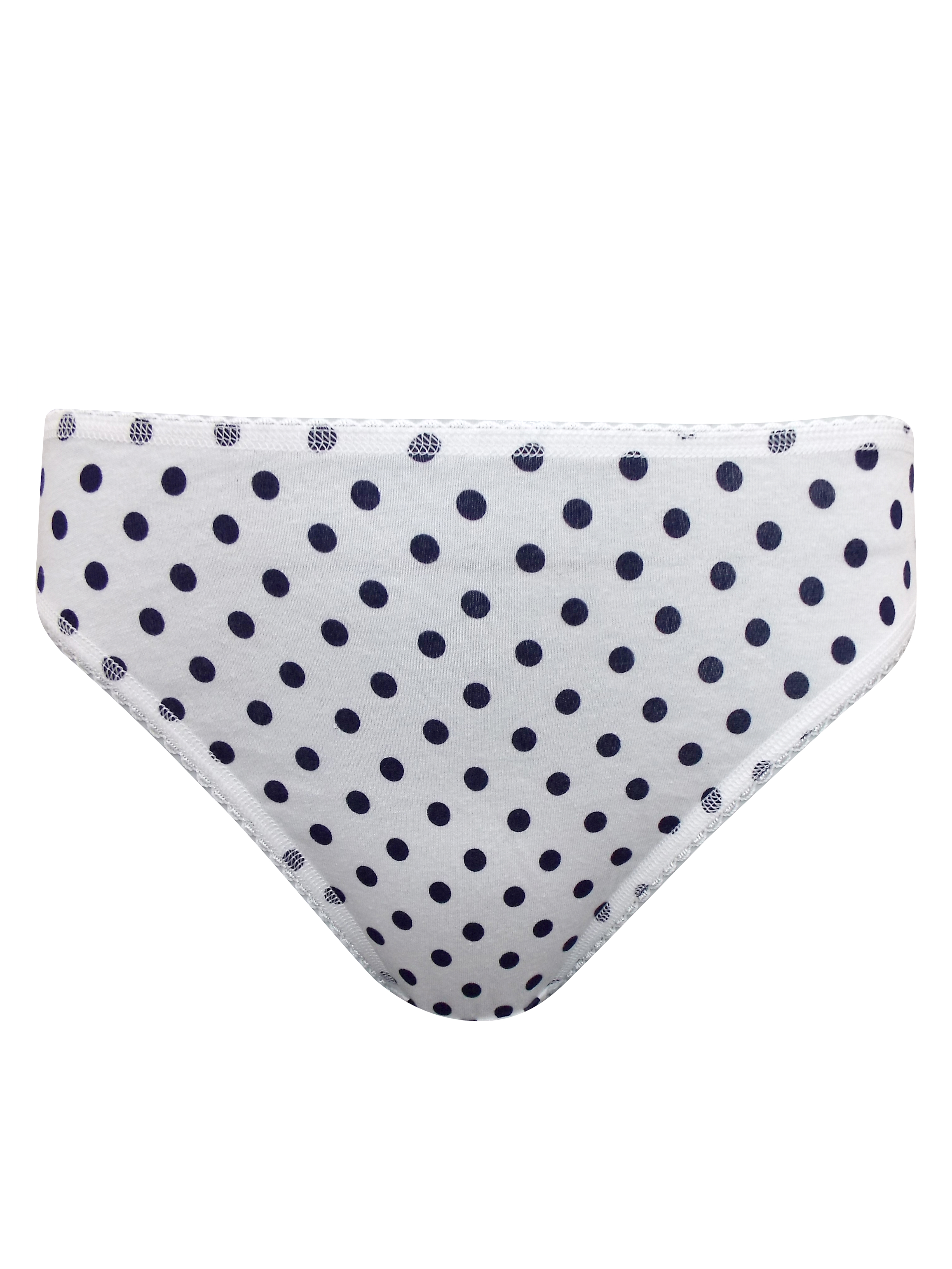 MARKS AND SPENCER COTTON COMFORT & FIT SOFT LILAC  SPOTTED  HIGH LEG BRIEFS
