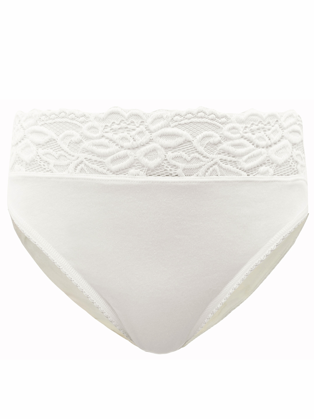 Marks and Spencer - - M&5 CREAM 5-Pack Lace High Leg Knickers - Size 18