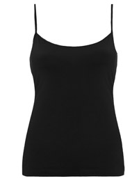 M&5 BLACK Slinky Mesh Trim Vest - Size 6 to 16 M&5 BLACK Slinky Mesh Trim Vest - Size 6 to 16