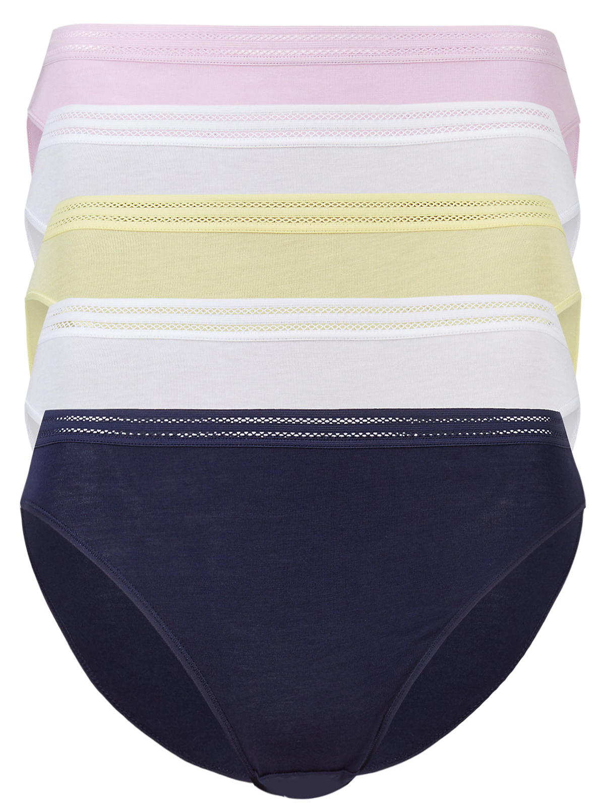 Marks and Spencer M&5 LILAC No VPL High Leg Knickers Size 6 to 22