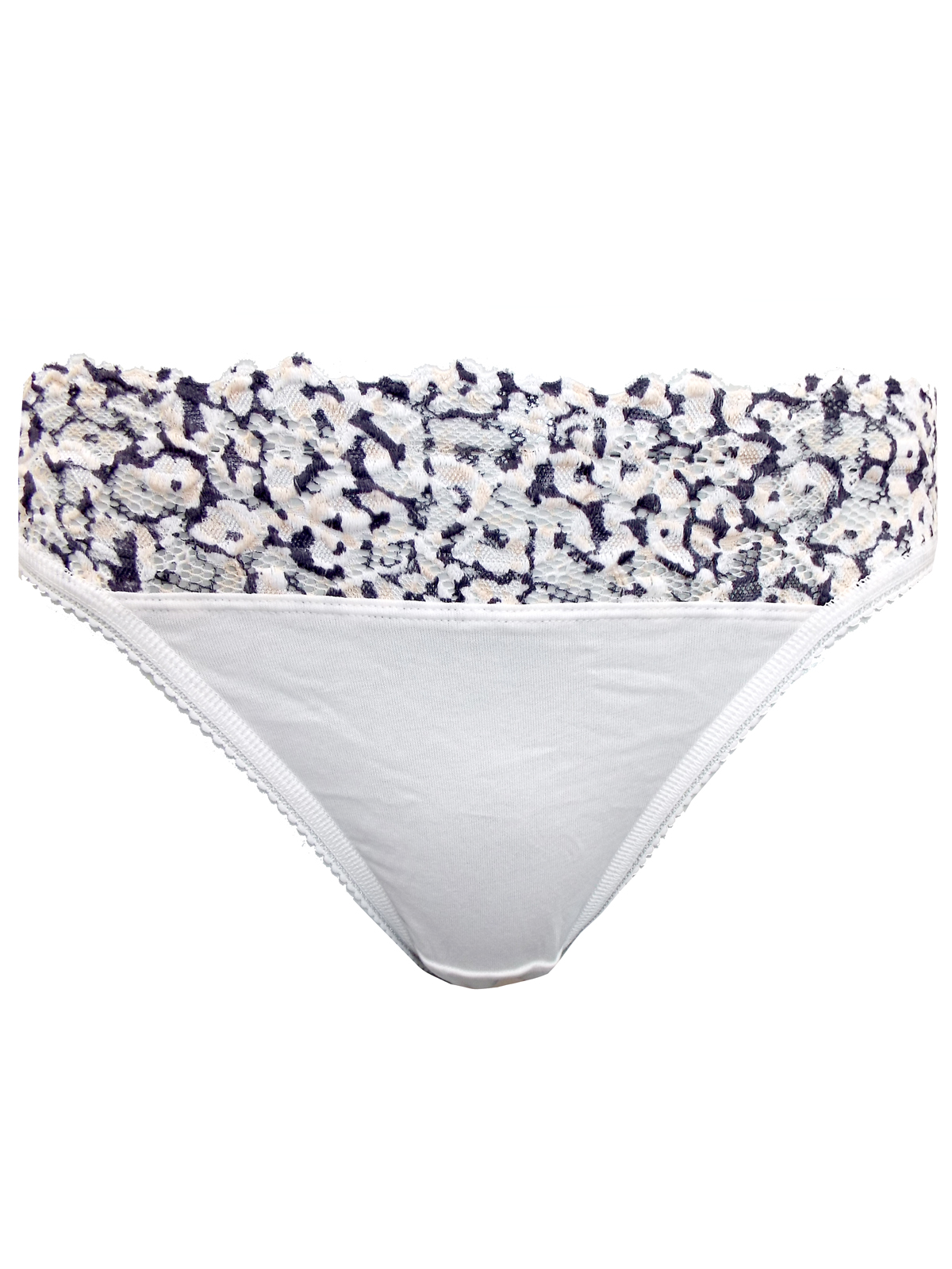 Marks and Spencer M&5 CREAM 5Pack Cotton Rich Waist Lace Bikini