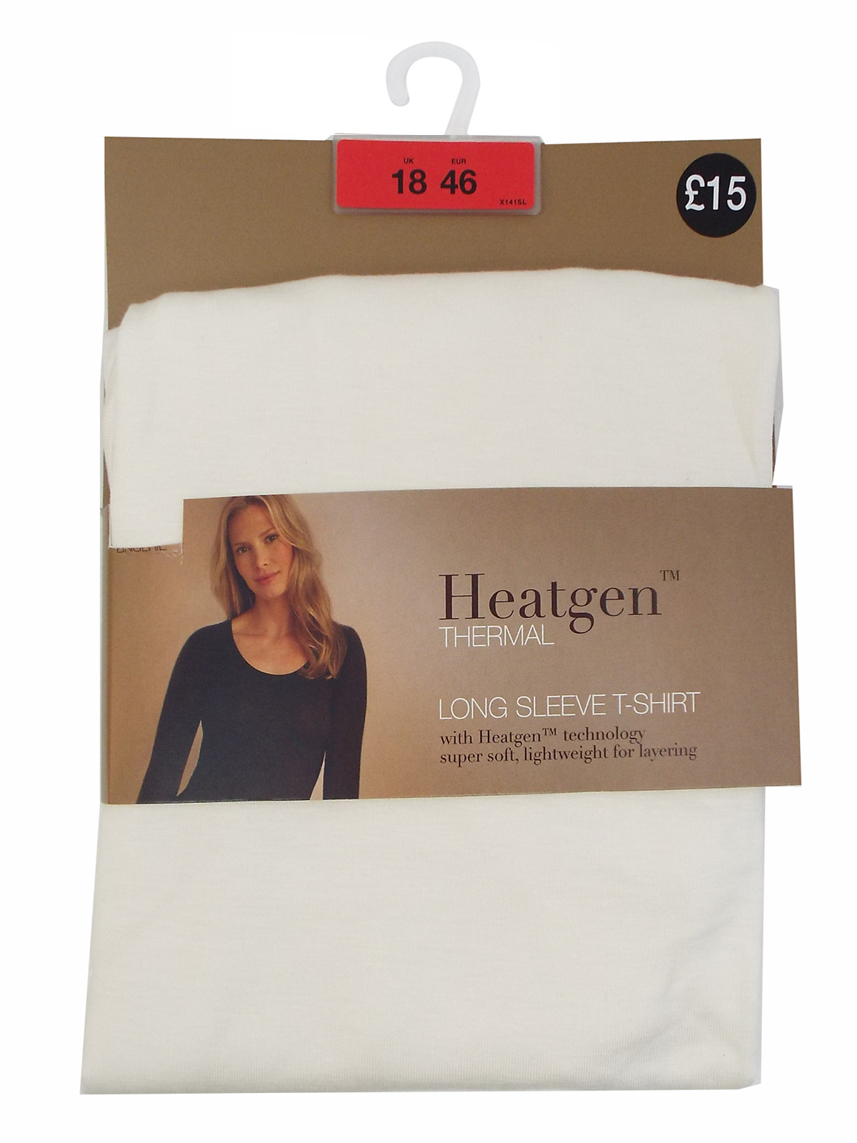 Marks and Spencer M&5 LIGHTCREAM Heatgen Thermal Long Sleeve Top