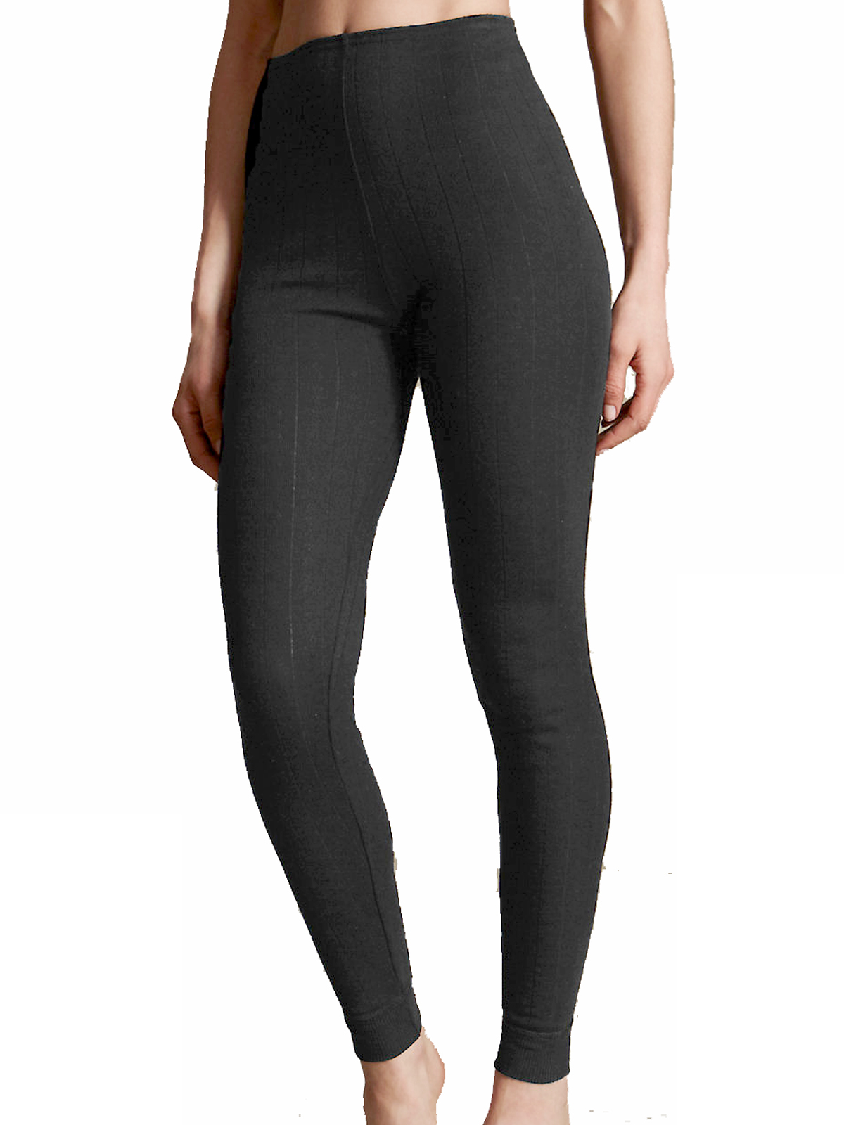 Marks and Spencer Women's Heatgen Plus Fleece Thermal Underwear Leggings,  Black, 6 at  Women's Clothing store