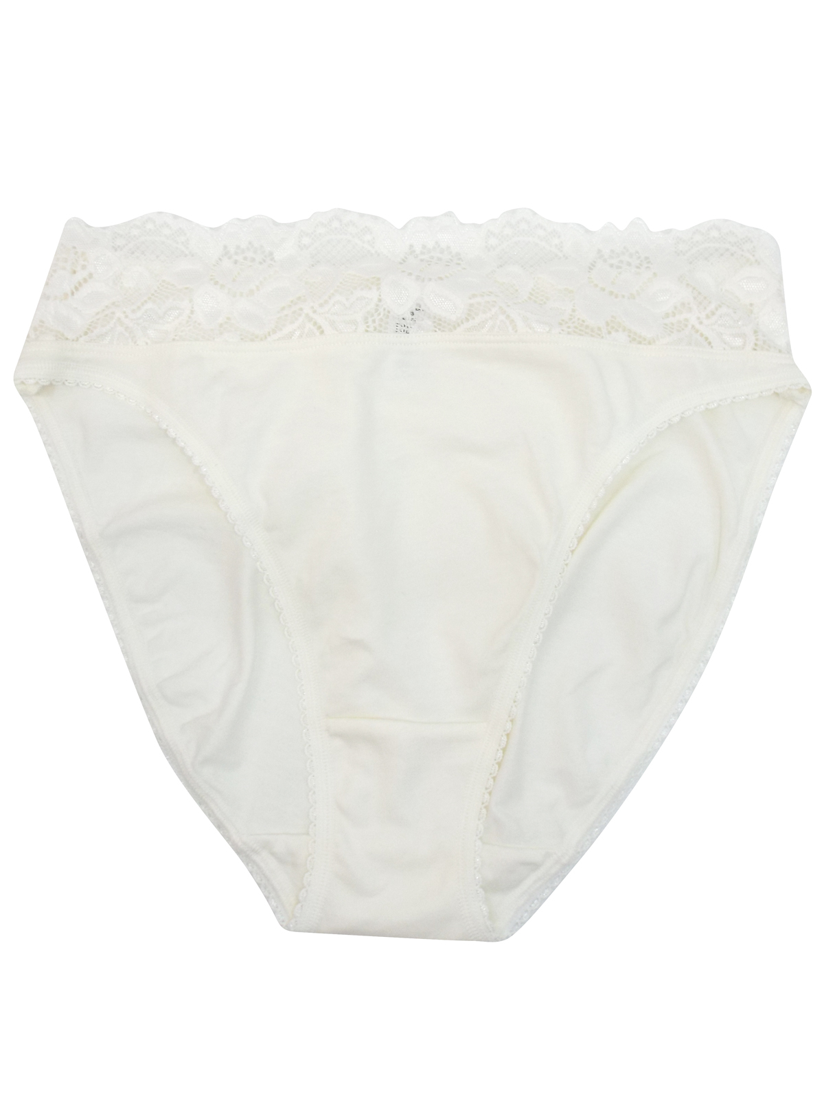 Marks and Spencer M&5 CREAM 5Pack Lace High Leg Knickers Size 12