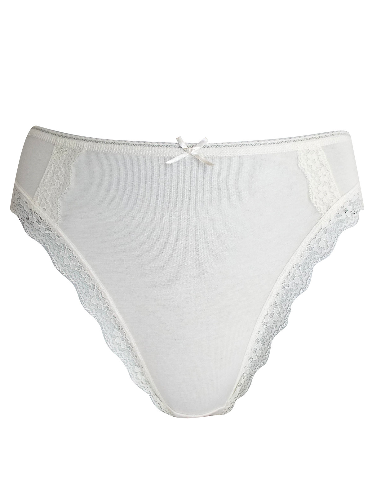 Marks and Spencer M&5 CREAM Cotton Rich High Leg Knickers Size 12