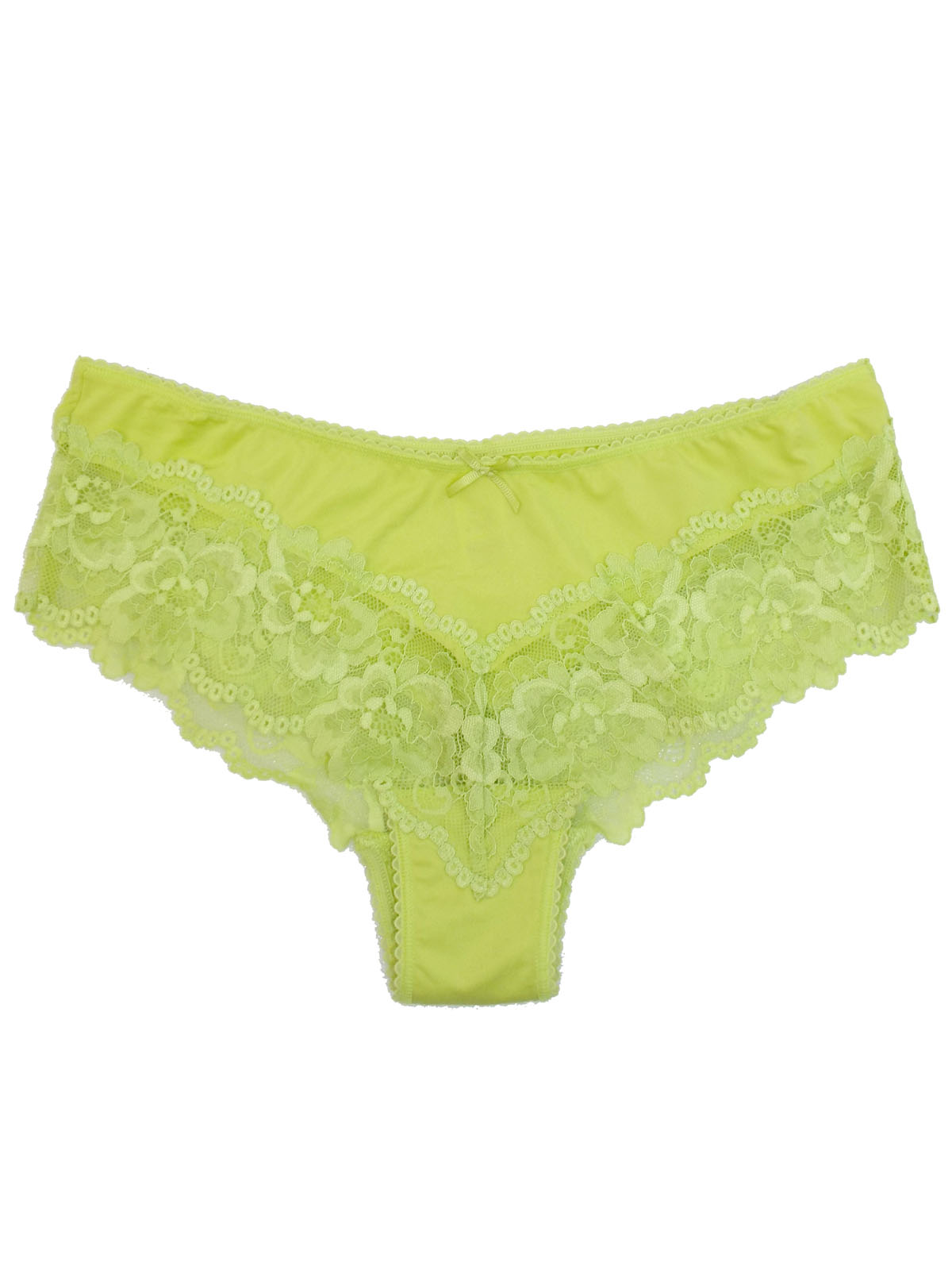 Marks and Spencer - - M&5 SOFT-LIME Lace Brazilian Knickers - Size 6 to 12