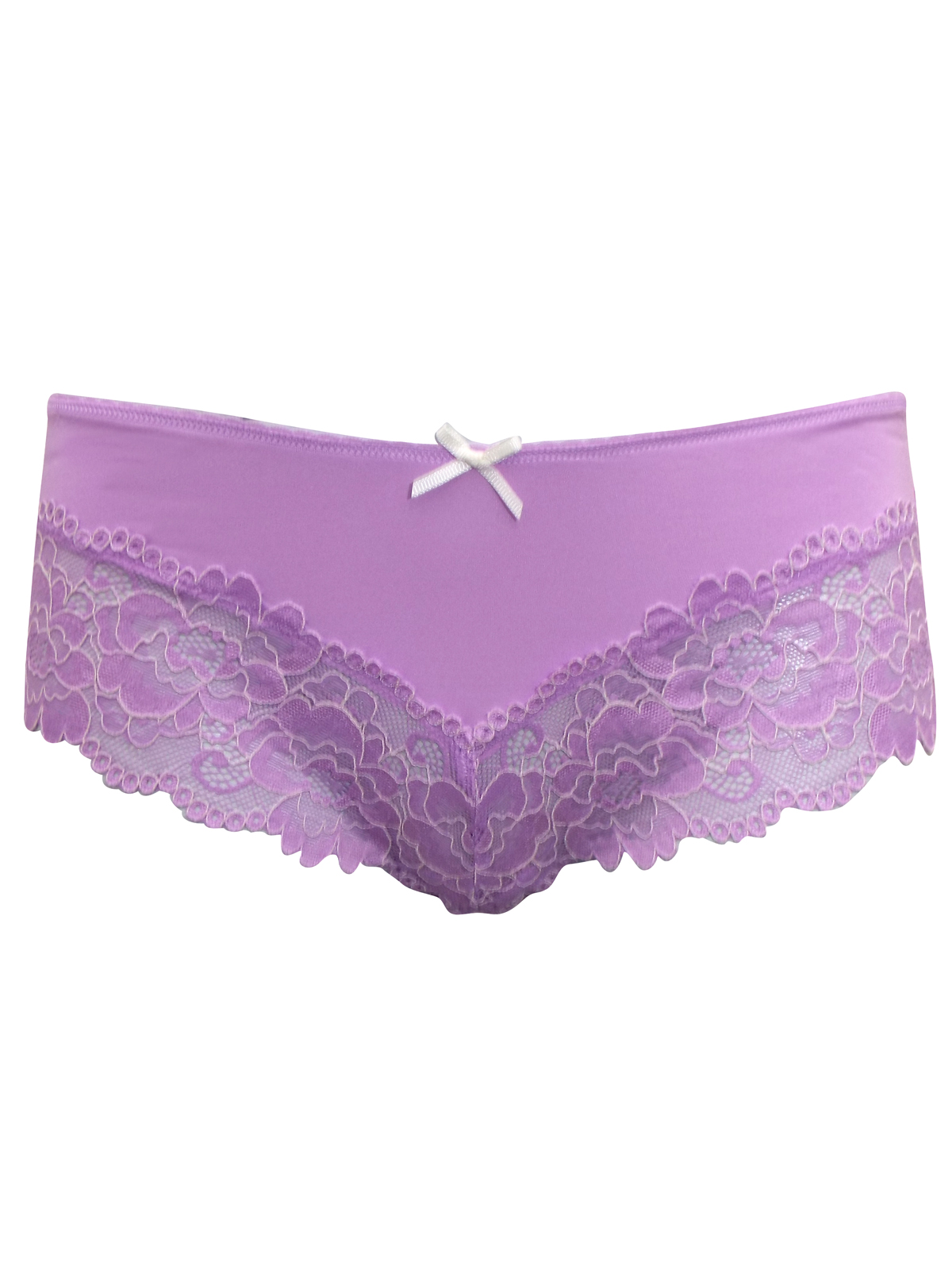 Marks and Spencer - - M&5 LILAC Lace Trim Low Rise Brazilian Knickers ...