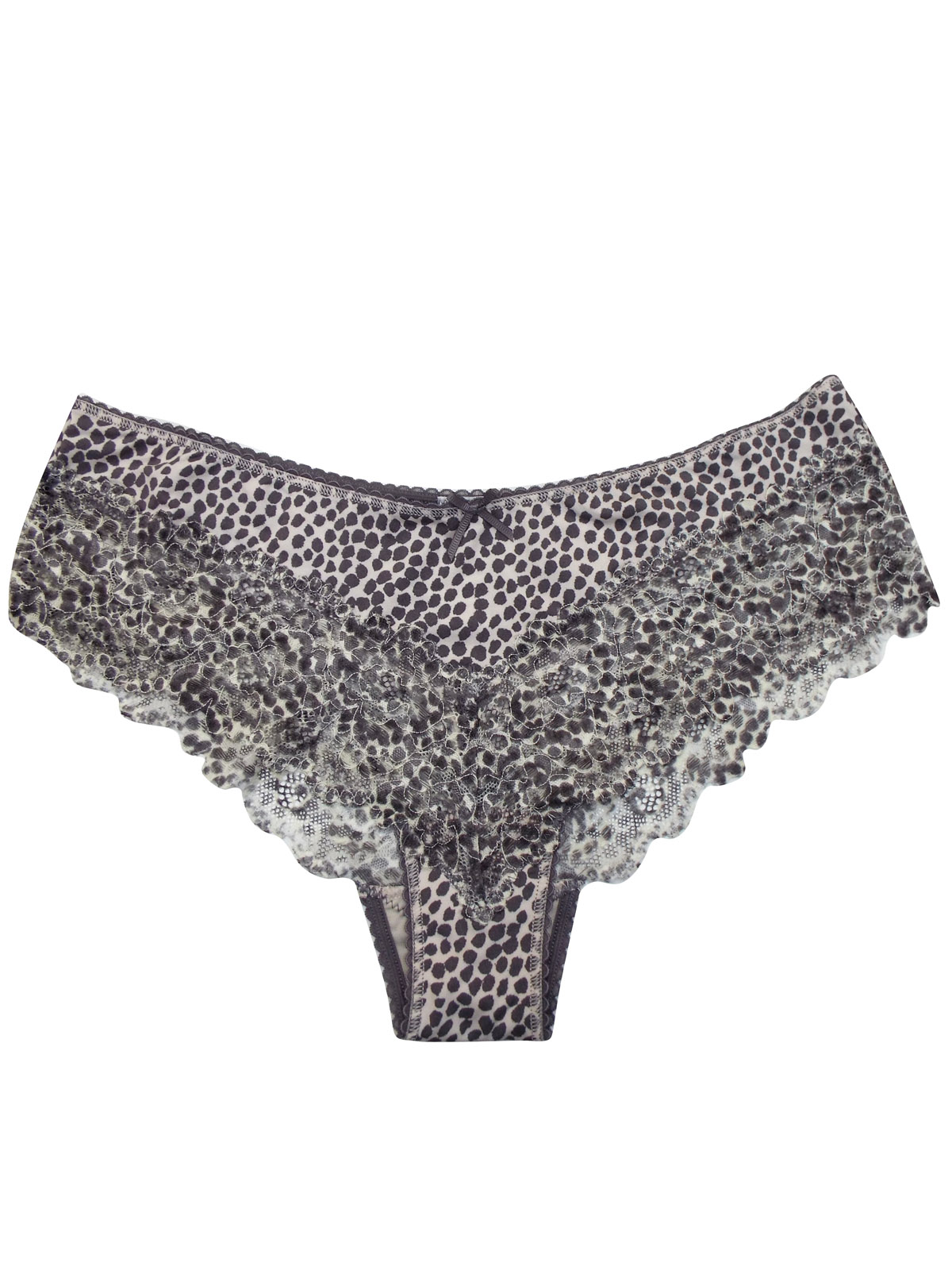 Marks and Spencer M&5 OYSTER Floral Lace Brazilian Knickers Size