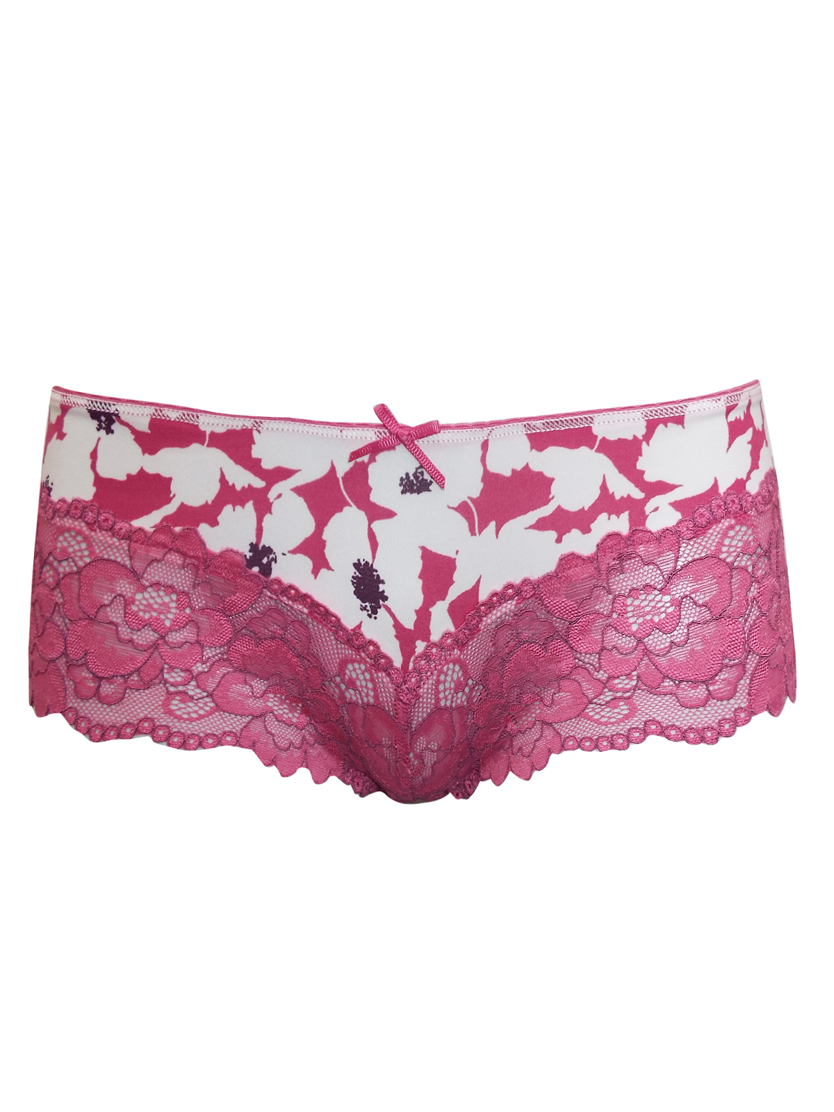 Marks and Spencer - - M&5 PINK-WHITE Isabella Floral Lace Printed ...