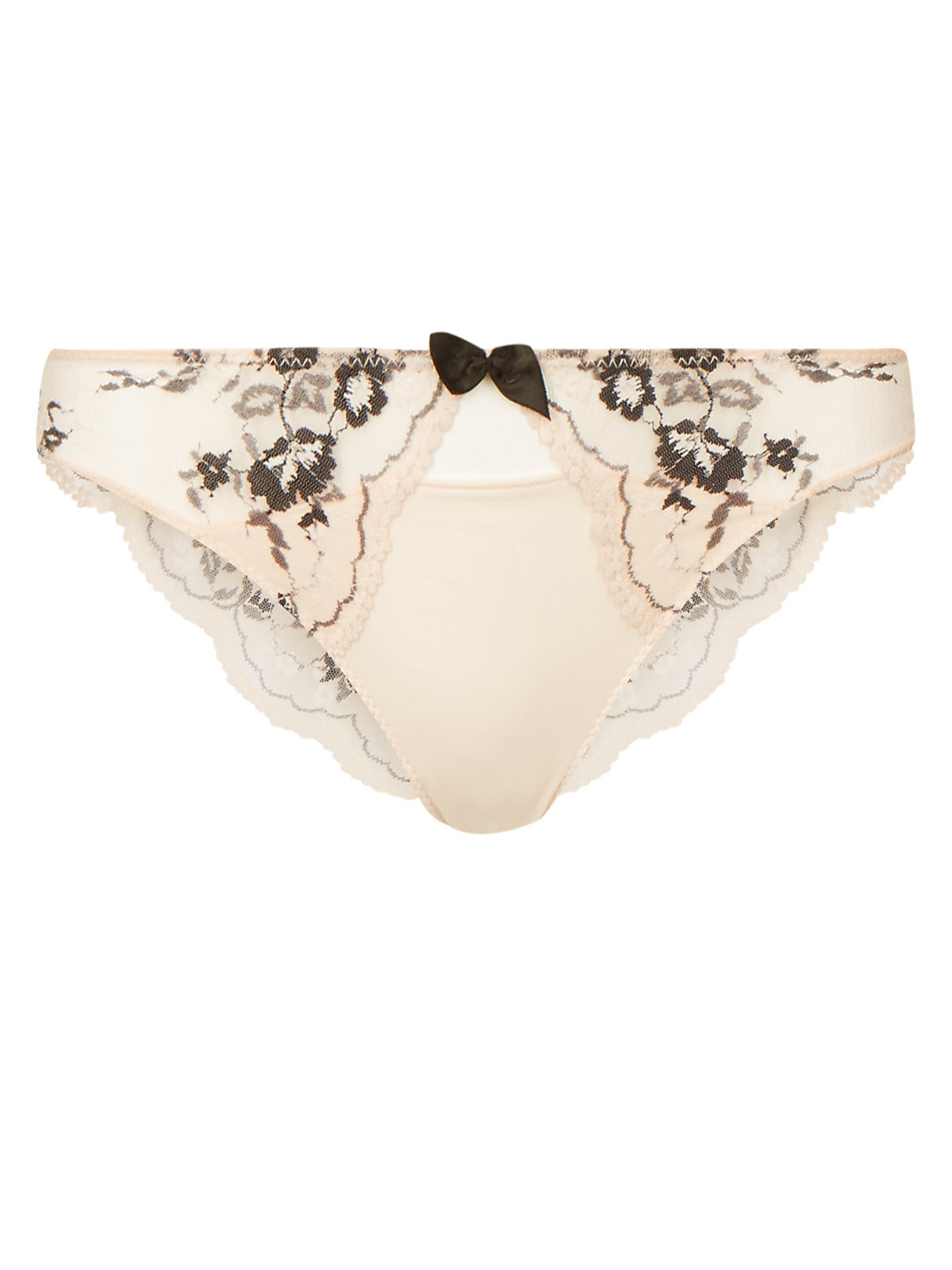 Marks and Spencer - - M&5 PALE-ROSE Peekaboo Lace Brazilian Knickers ...