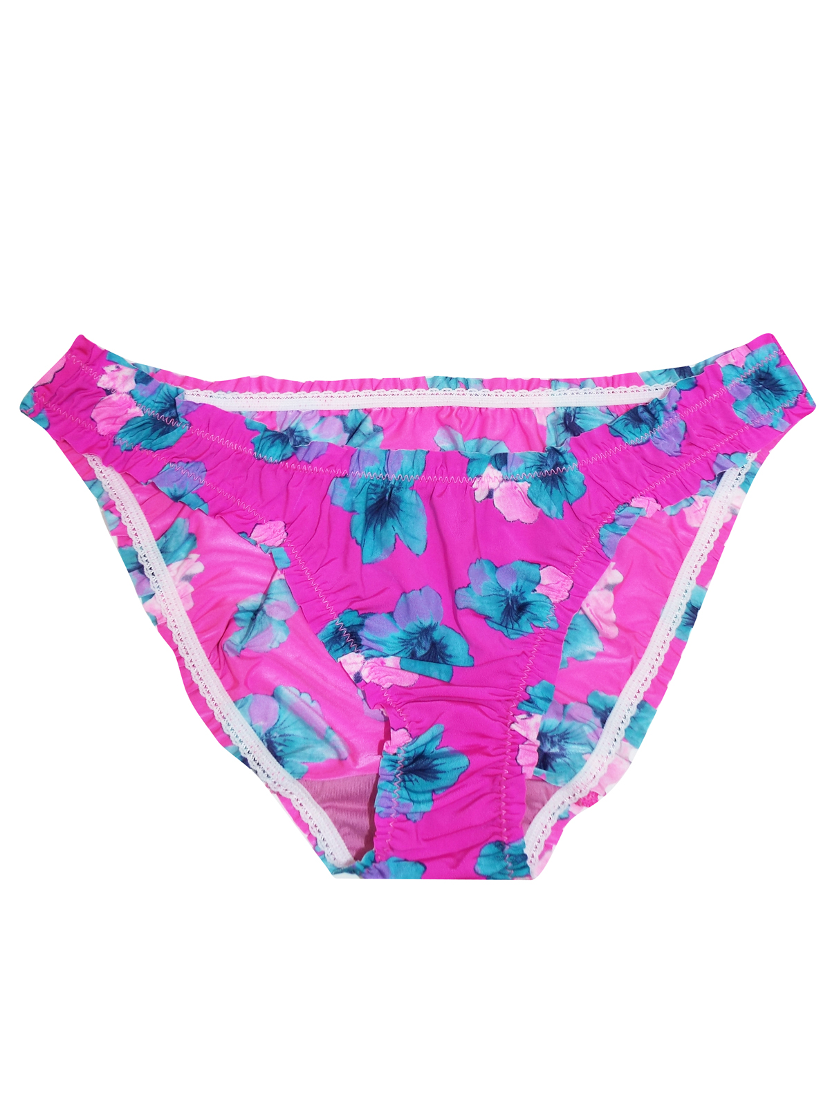 Marks and Spencer M&5 FUCHSIA Low Rise Floral Bikini Knickers Size 8 to 18