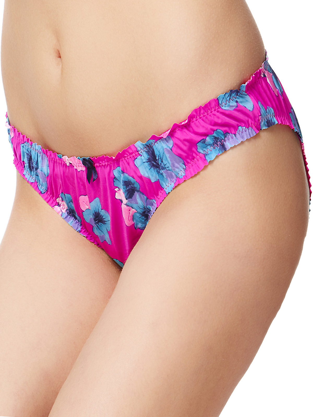 Marks and Spencer M&5 FUCHSIA Low Rise Floral Bikini Knickers