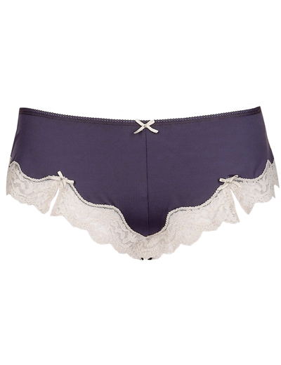 Marks And Spencer Mand5 Damson Scallop French Ornate Lace Knickers Size 8